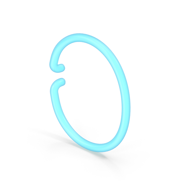 Neon Letter O PNG & PSD Images