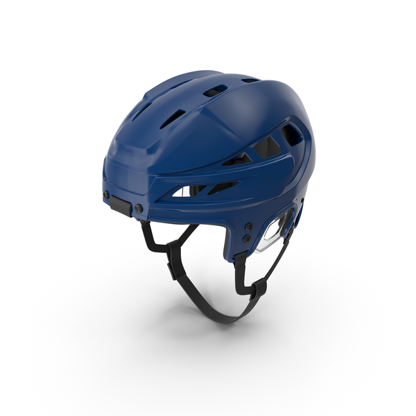 蓝色曲棍球头盔PNG和PSD图像