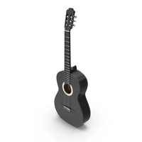 Black Acoustic Guitar PNG & PSD Images