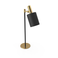 Modernist Capital Collection Musa Black Table Lamp PNG & PSD Images