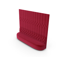 Red Velvet Tufted Sofa PNG & PSD Images
