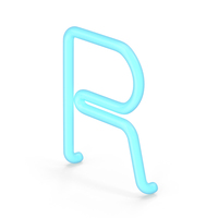 Neon Letter R PNG & PSD Images