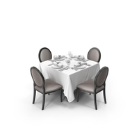 Banquet Dining Table Set PNG & PSD Images