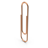 Copper Paper Clip PNG & PSD Images