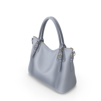 Light Blue-Grey Kattee Women's Vintage Soft Leather Tote Shoulder Bag PNG & PSD Images