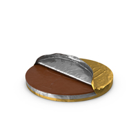 Hanukkah Chocolate Gelt Coin PNG & PSD Images