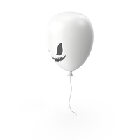 White Halloween Ballon PNG & PSD Images