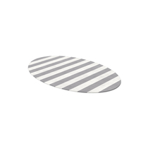 Striped Dhurrie Rug Oval PNG & PSD Images