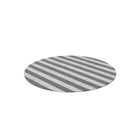 Striped Round Dhurrie Rug PNG & PSD Images
