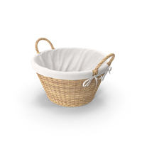 Laundry Basket With Liner PNG & PSD Images