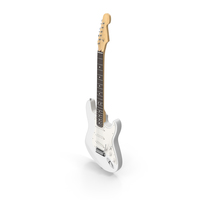 White Freatboard Electric Guitar PNG & PSD Images