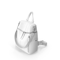 White UTO Women Backpack PNG & PSD Images