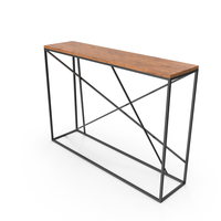 Loft Style Console Table PNG & PSD Images