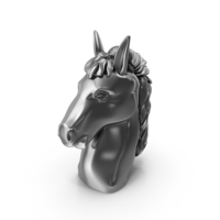 Chrome Horse Head PNG & PSD Images