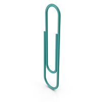Green Paper Clip PNG & PSD Images