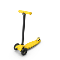 Yellow Kids Scooter PNG & PSD Images