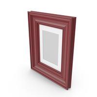 Classic Wooden Picture Frame Dark Red PNG & PSD Images