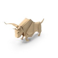 Origami Bull PNG & PSD Images
