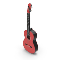 Red Black Multicolor Acoustic Guitar PNG & PSD Images