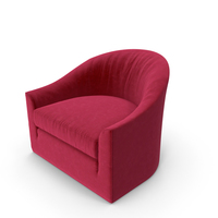 Red Velvet Club Armchair PNG & PSD Images
