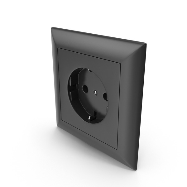 Wall Socket Outlet Black PNG & PSD Images
