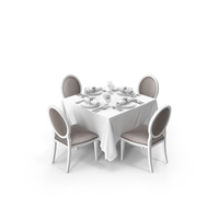 Restaurant Table Set PNG & PSD Images