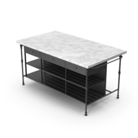 Kitchen Island Marble Top PNG & PSD Images