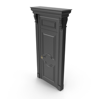 Victorian Black Door PNG & PSD Images