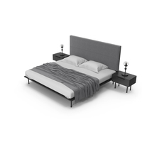 Loft Style Bedroom Set PNG & PSD Images