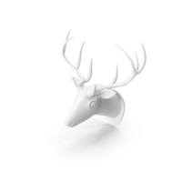 White Deer Trophy Head PNG & PSD Images