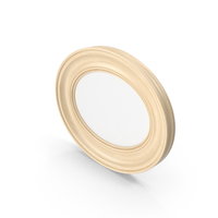 Oval Wooden Picture Frame PNG & PSD Images