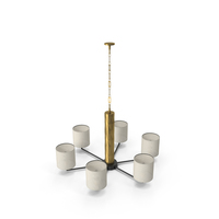 Officina Luce  Flaire  Deco Round Chanelier PNG & PSD Images