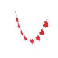 Heart Shaped Garland PNG & PSD Images