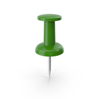 Push Pin Green PNG & PSD Images