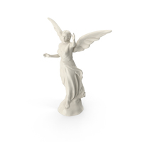天使PNG和PSD图像的雕像