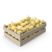 Pear Chinese Wooden Crate PNG & PSD Images