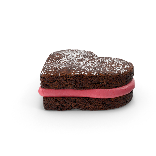 Heart Shaped Brownie PNG & PSD Images