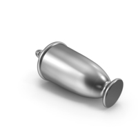 Chrome Urn Laying Horizontal PNG & PSD Images