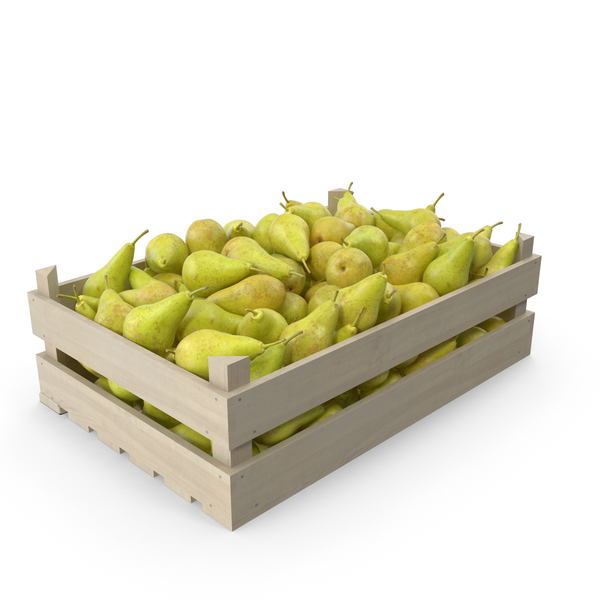 Pear Conference Wooden Crate PNG & PSD Images