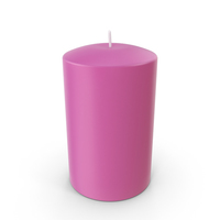 Pink Pillar Candle PNG & PSD Images