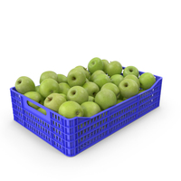 Granny Smith Apple Crate PNG & PSD Images