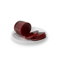 Canned Cranberry Sauce Sliced PNG & PSD Images