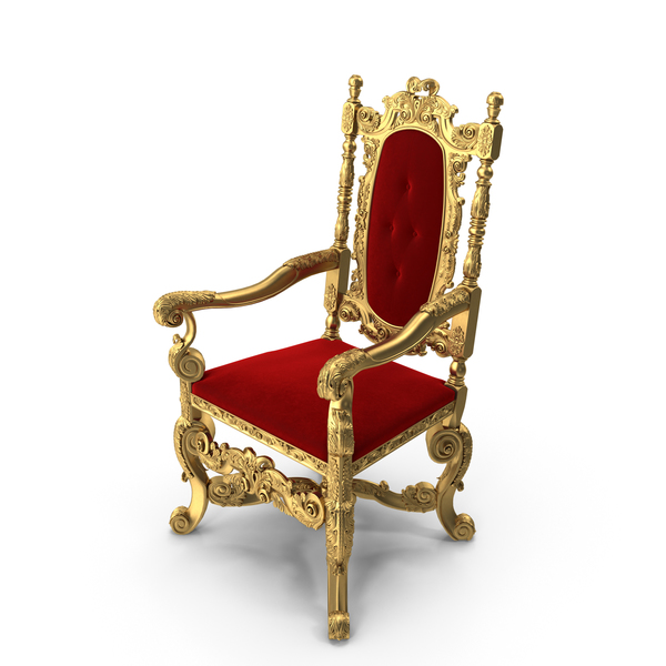 Golden Armchair English 1680 PNG & PSD Images