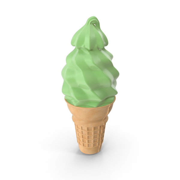 Green Ice Cream Cone PNG & PSD Images
