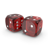 Clear Red Dice PNG & PSD Images