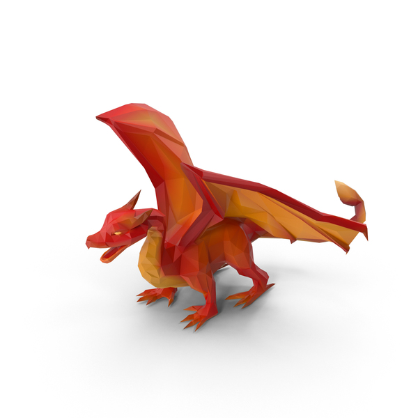 Low Poly Dragon PNG & PSD Images