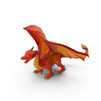 Low Poly Dragon PNG & PSD Images