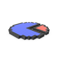 Pixelated Circle Chart Icon PNG & PSD Images