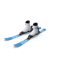 Alpine Boots & Ski Set PNG & PSD Images