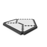 Pixelated Open Envelope Icon PNG & PSD Images